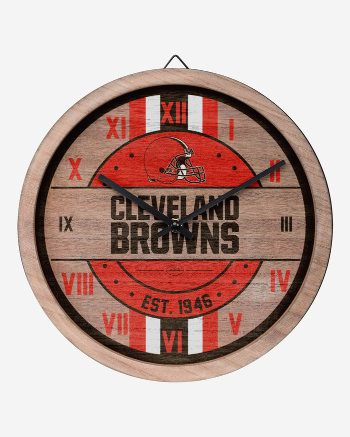 Cleveland Browns Barrel Wall Clock FOCO - FOCO.com