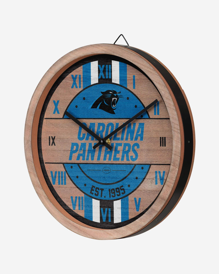 Carolina Panthers Barrel Wall Clock FOCO - FOCO.com