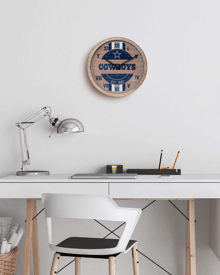 Dallas Cowboys Barrel Wall Clock FOCO - FOCO.com