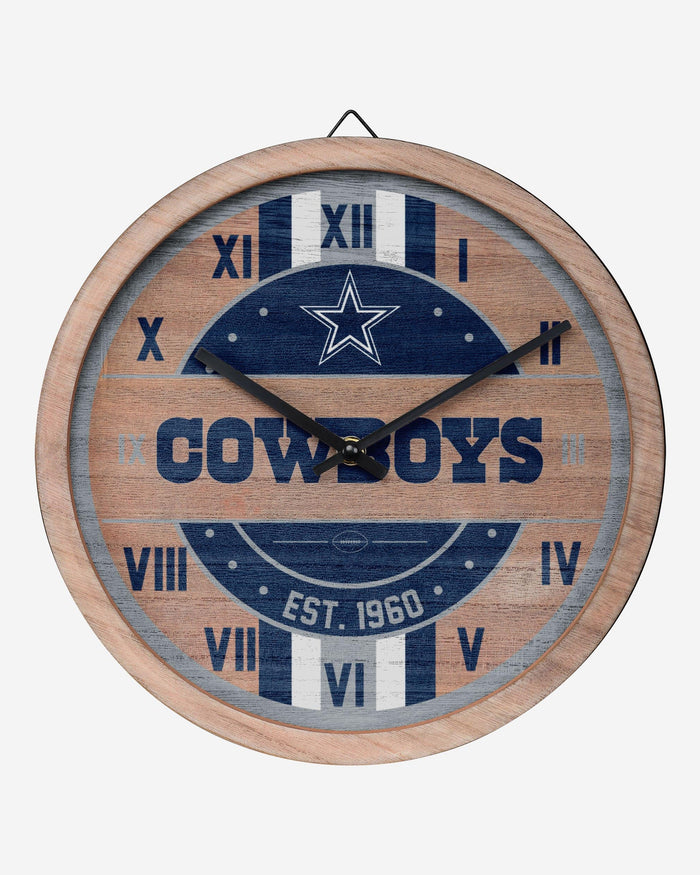 Dallas Cowboys Barrel Wall Clock FOCO - FOCO.com