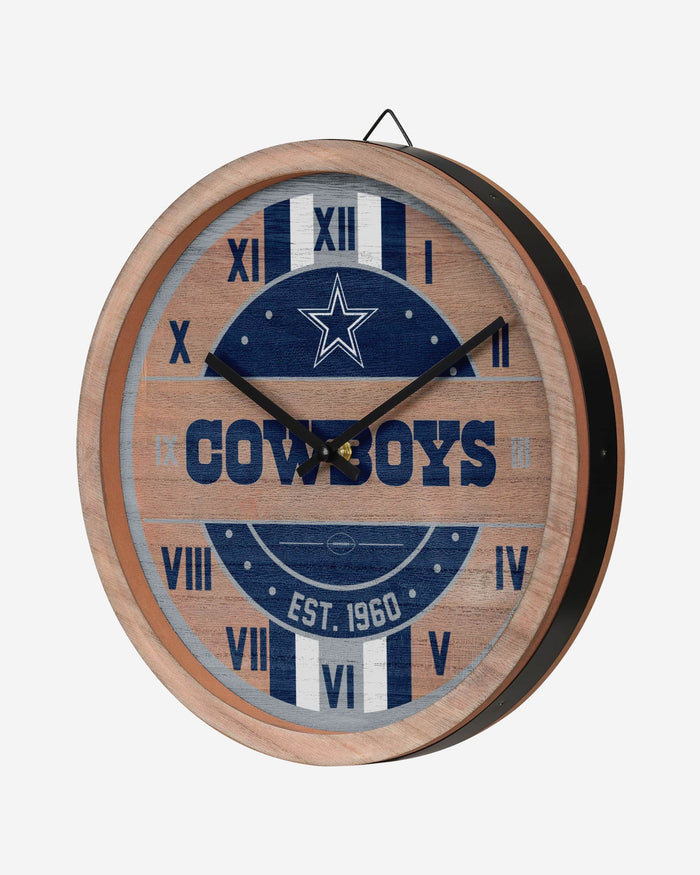 Dallas Cowboys Barrel Wall Clock FOCO - FOCO.com