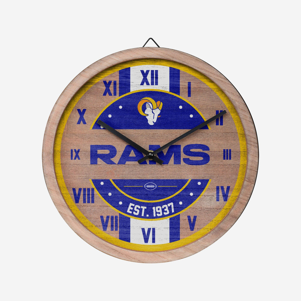 Los Angeles Rams Barrel Wall Clock FOCO - FOCO.com