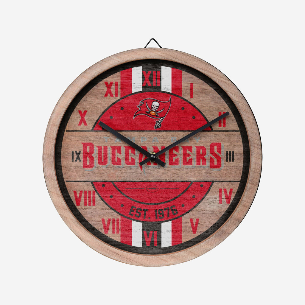 Tampa Bay Buccaneers Barrel Wall Clock FOCO - FOCO.com