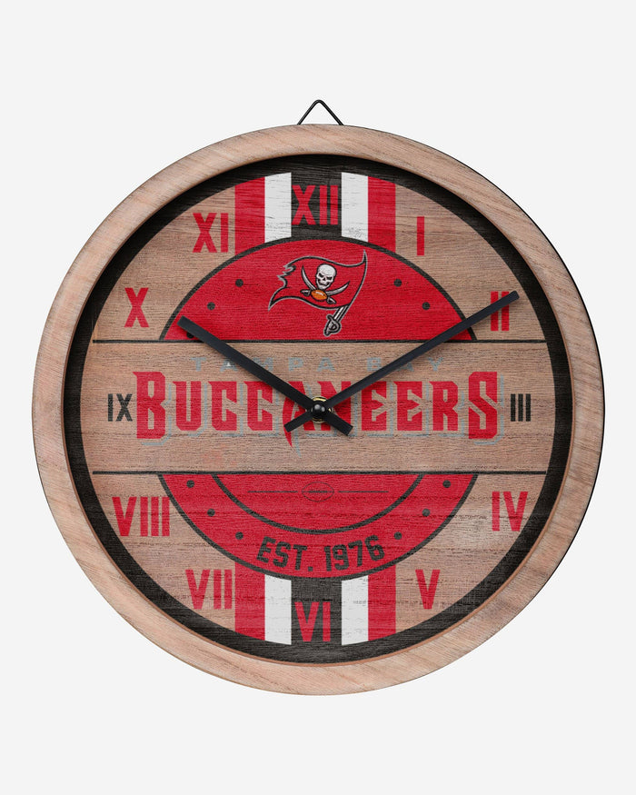 Tampa Bay Buccaneers Barrel Wall Clock FOCO - FOCO.com