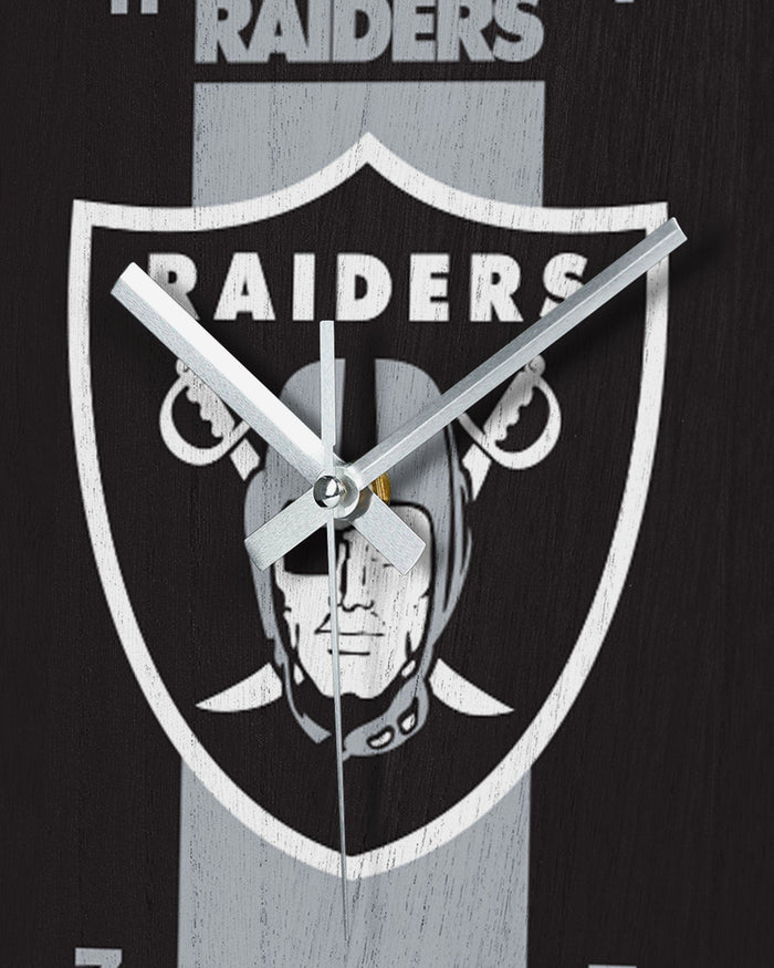 Las Vegas Raiders Team Stripe Clock FOCO - FOCO.com