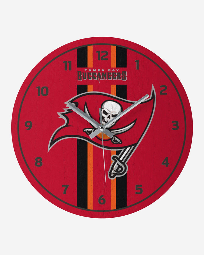 Tampa Bay Buccaneers Team Stripe Clock FOCO - FOCO.com