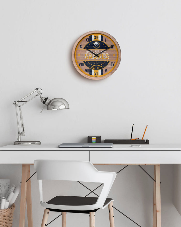 Buffalo Sabres Barrel Wall Clock FOCO - FOCO.com