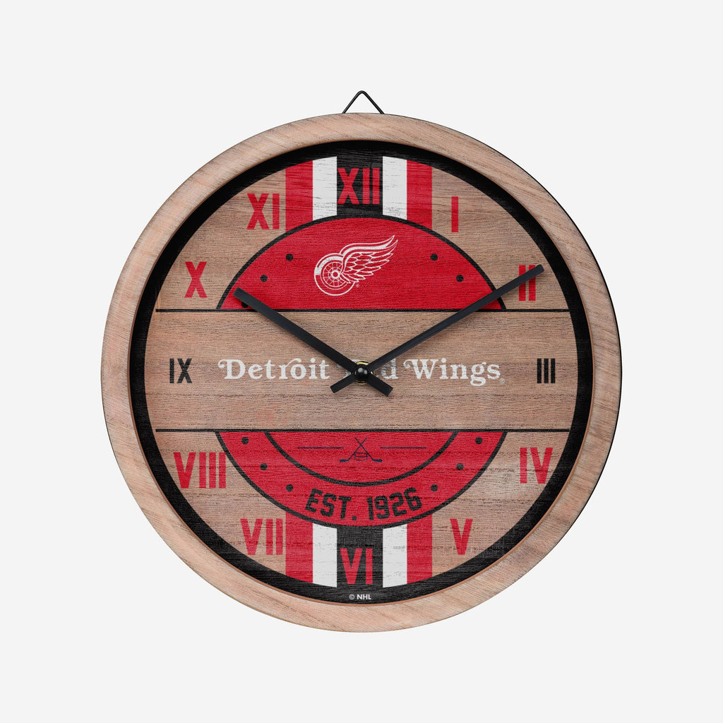 Detroit Red Wings Barrel Wall Clock FOCO - FOCO.com