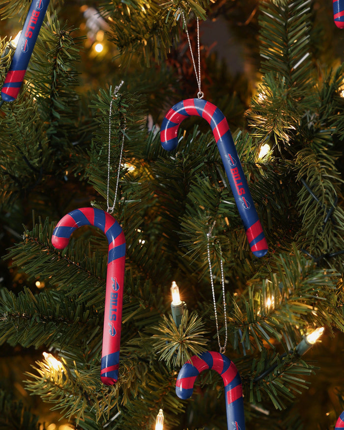 Buffalo Bills 12 Pack Candy Cane Ornament Set FOCO - FOCO.com