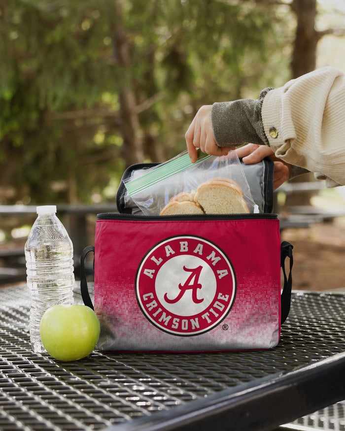 Alabama Crimson Tide Big Logo Gradient 6 Pack Cooler FOCO - FOCO.com