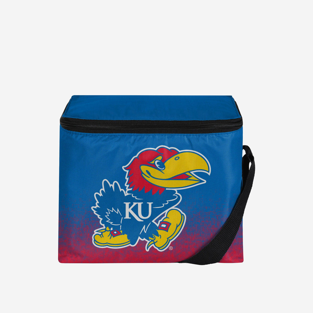 Kansas Jayhawks Big Logo Gradient 6 Pack Cooler FOCO - FOCO.com