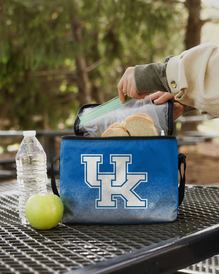 Kentucky Wildcats Gradient Big Logo Gradient 6 Pack Cooler FOCO - FOCO.com