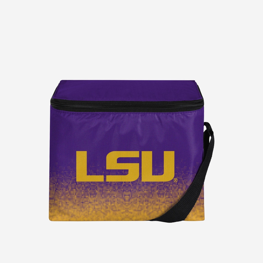 LSU Tigers Gradient Big Logo Gradient 6 Pack Cooler FOCO - FOCO.com