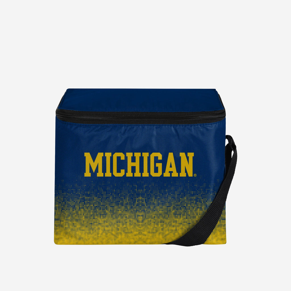 Michigan Wolverines Gradient Big Logo Gradient 6 Pack Cooler FOCO - FOCO.com