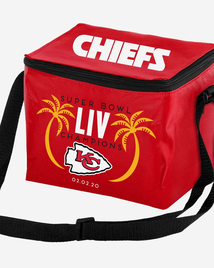 Kansas City Chiefs Super Bowl LIV Champions 6 Pack Cooler FOCO - FOCO.com