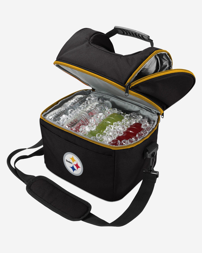 Pittsburgh Steelers Solid Double Compartment Cooler FOCO - FOCO.com