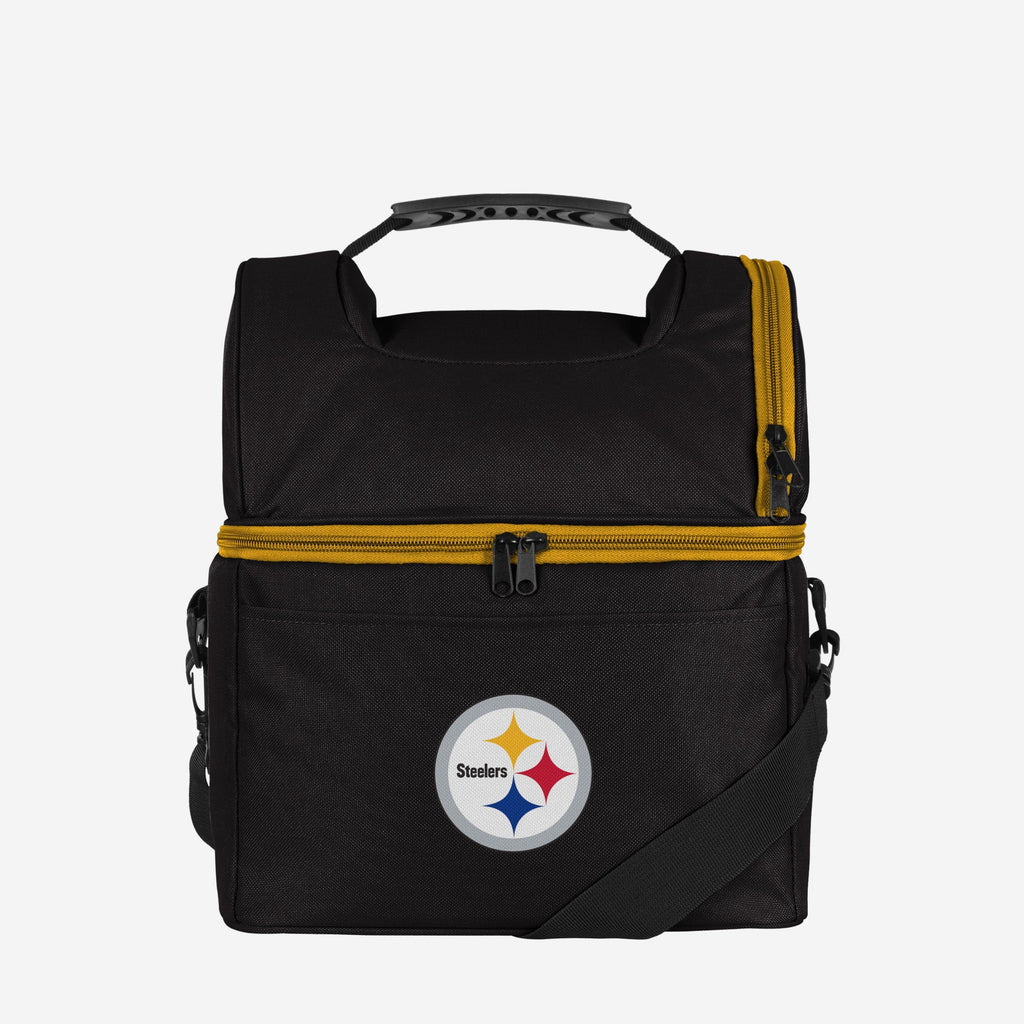 Pittsburgh Steelers Solid Double Compartment Cooler FOCO - FOCO.com