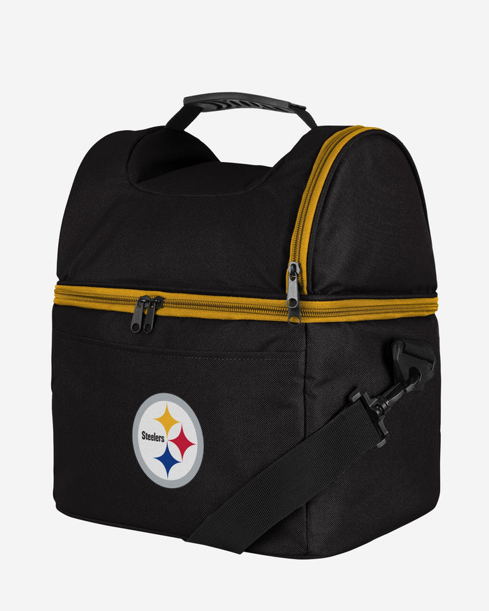 Pittsburgh Steelers Solid Double Compartment Cooler FOCO - FOCO.com