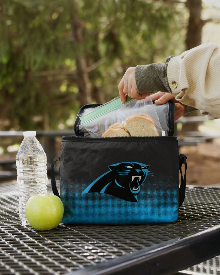 Carolina Panthers Big Logo Gradient 6 Pack Cooler FOCO - FOCO.com