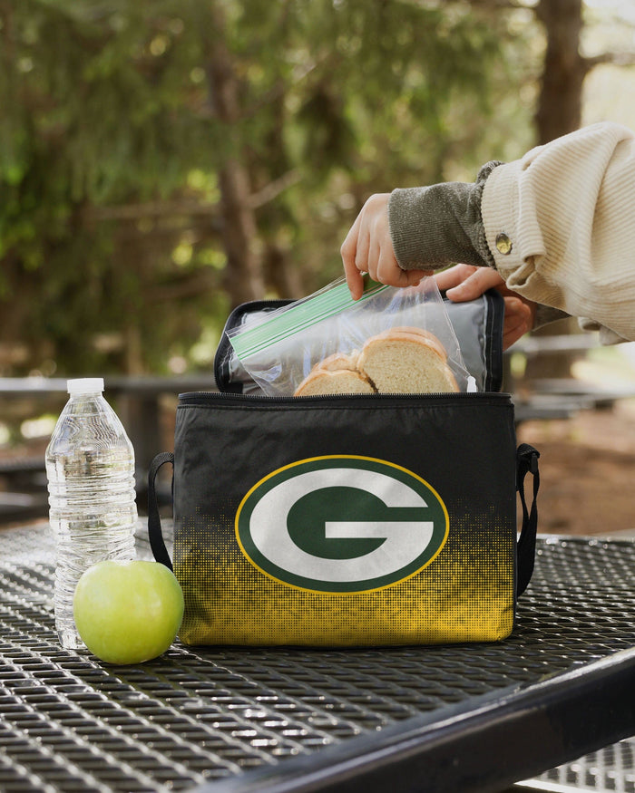 Green Bay Packers Big Logo Gradient 6 Pack Cooler FOCO - FOCO.com