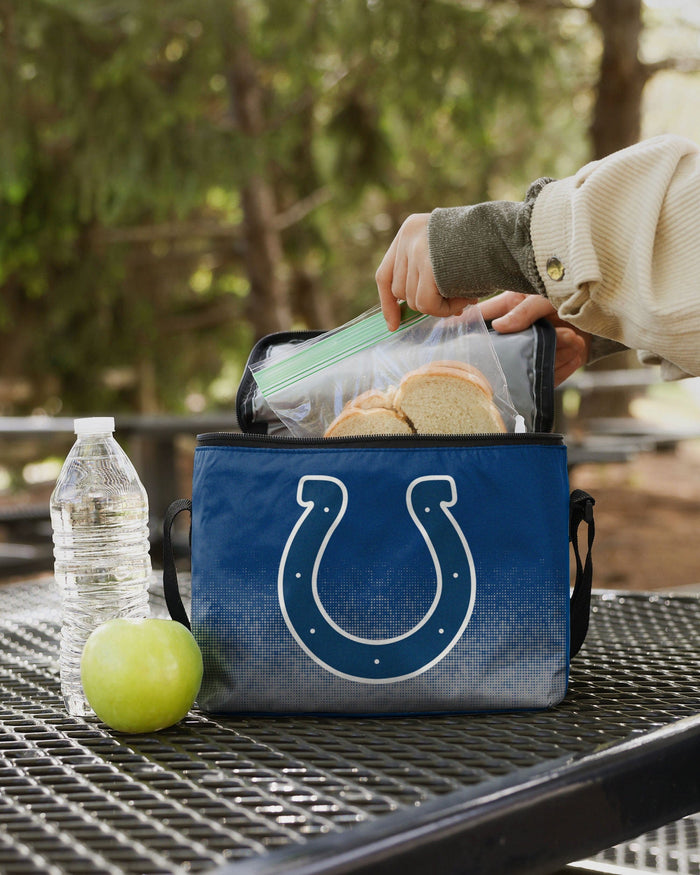 Indianapolis Colts Big Logo Gradient 6 Pack Cooler FOCO - FOCO.com