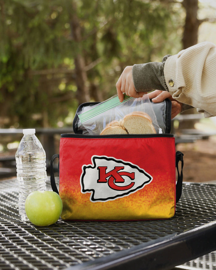 Kansas City Chiefs Big Logo Gradient 6 Pack Cooler FOCO - FOCO.com