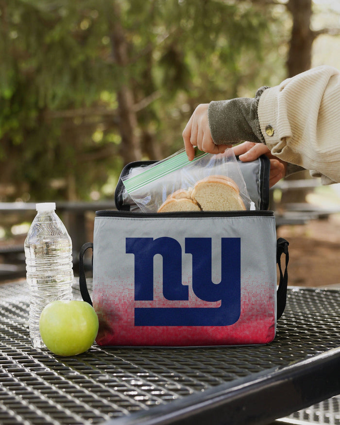 New York Giants Big Logo Gradient 6 Pack Cooler FOCO - FOCO.com