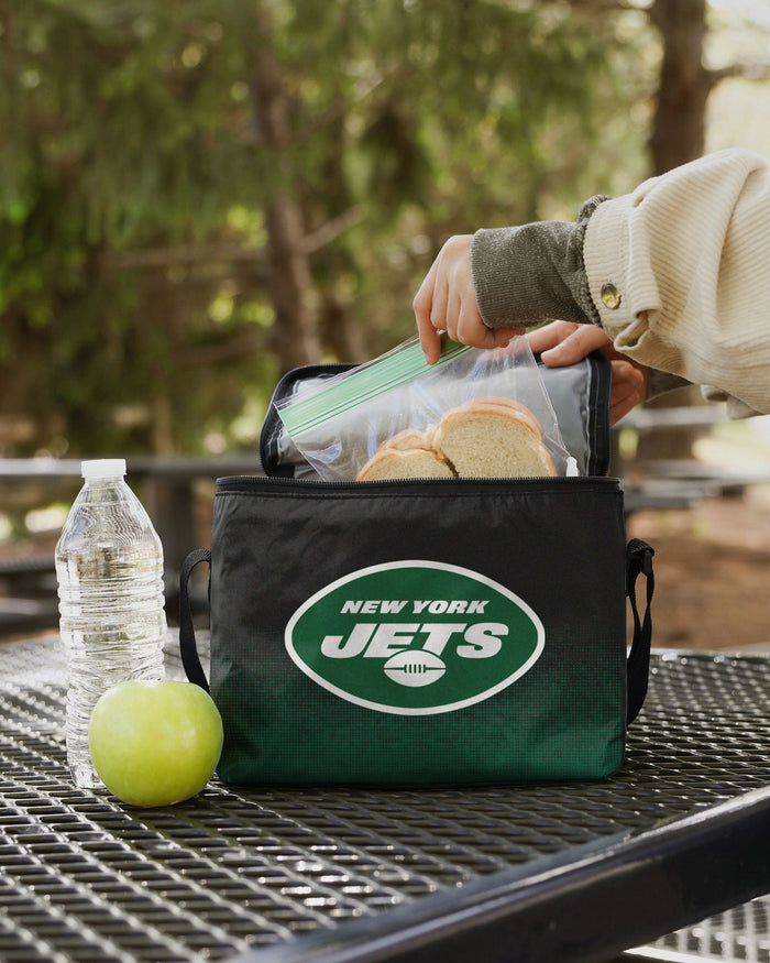 New York Jets Big Logo Gradient 6 Pack Cooler FOCO - FOCO.com