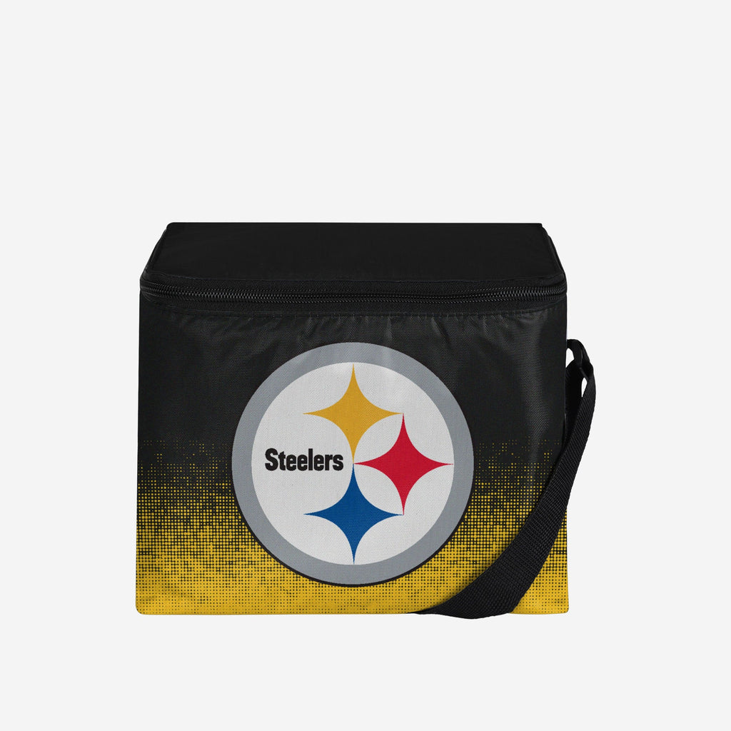 Pittsburgh Steelers Big Logo Gradient 6 Pack Cooler FOCO - FOCO.com