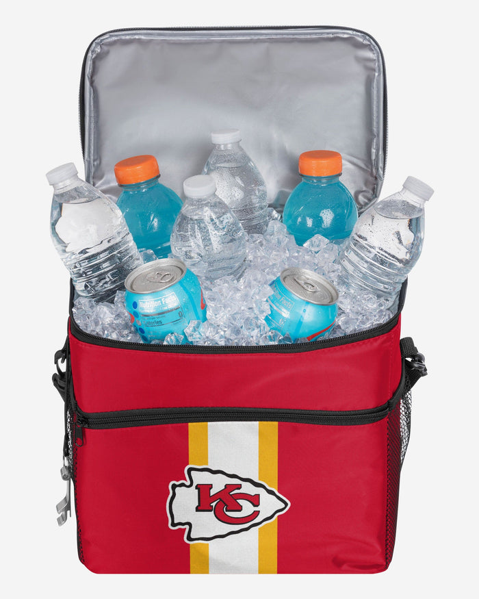 Kansas City Chiefs Team Stripe Tailgate 24 Pack Cooler FOCO - FOCO.com