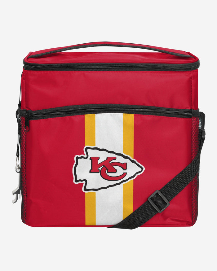 Kansas City Chiefs Team Stripe Tailgate 24 Pack Cooler FOCO - FOCO.com