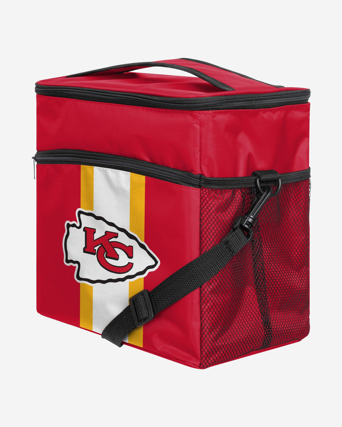 Kansas City Chiefs Team Stripe Tailgate 24 Pack Cooler FOCO - FOCO.com