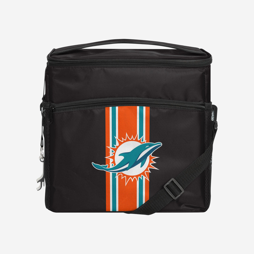 Miami Dolphins Team Stripe Tailgate 24 Pack Cooler FOCO - FOCO.com