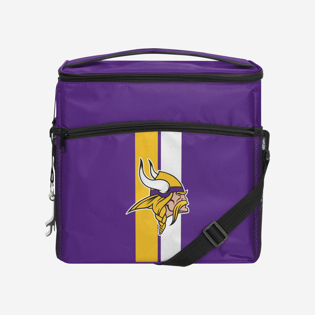 Minnesota Vikings Team Stripe Tailgate 24 Pack Cooler FOCO - FOCO.com