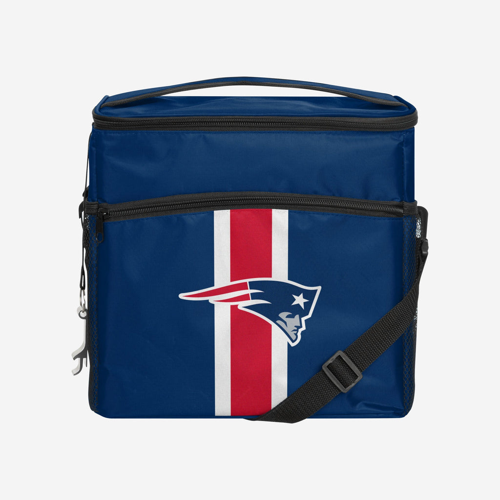 New England Patriots Team Stripe Tailgate 24 Pack Cooler FOCO - FOCO.com