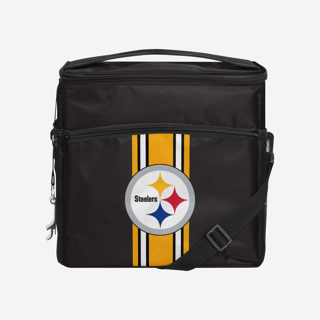 Pittsburgh Steelers Team Stripe Tailgate 24 Pack Cooler FOCO - FOCO.com