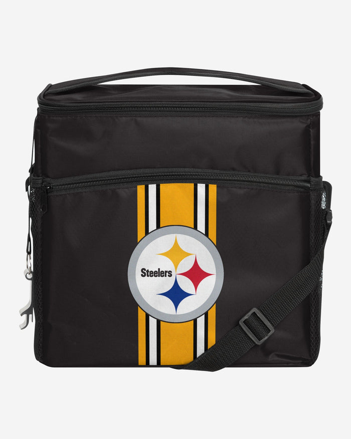 Pittsburgh Steelers Team Stripe Tailgate 24 Pack Cooler FOCO - FOCO.com