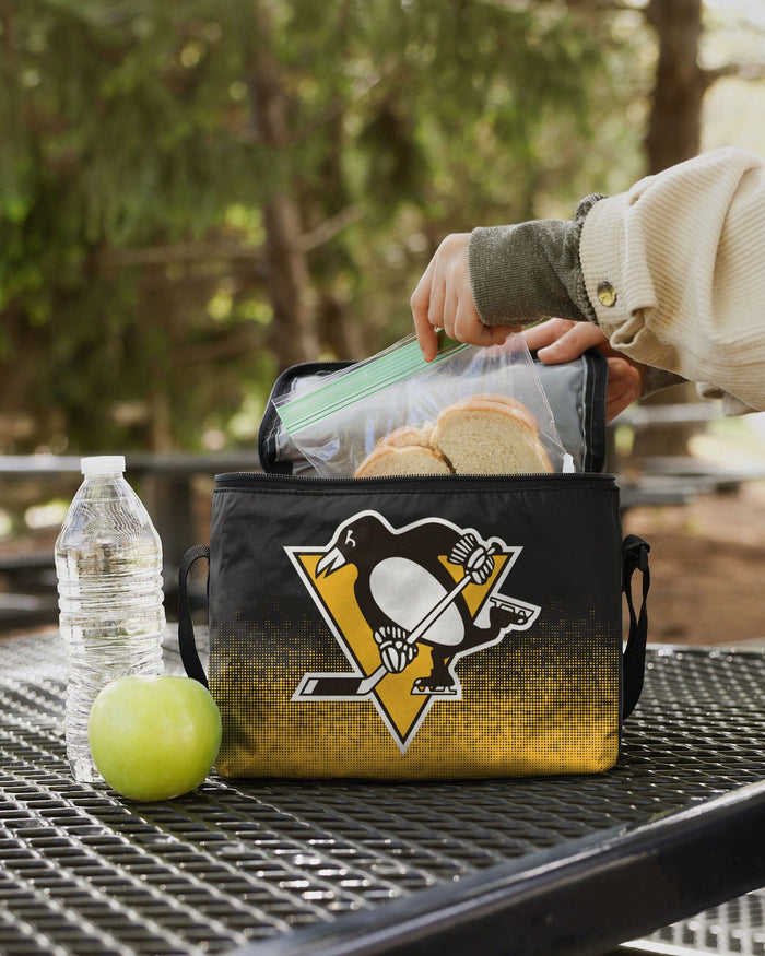 Pittsburgh Penguins Big Logo Gradient 6 Pack Cooler FOCO - FOCO.com