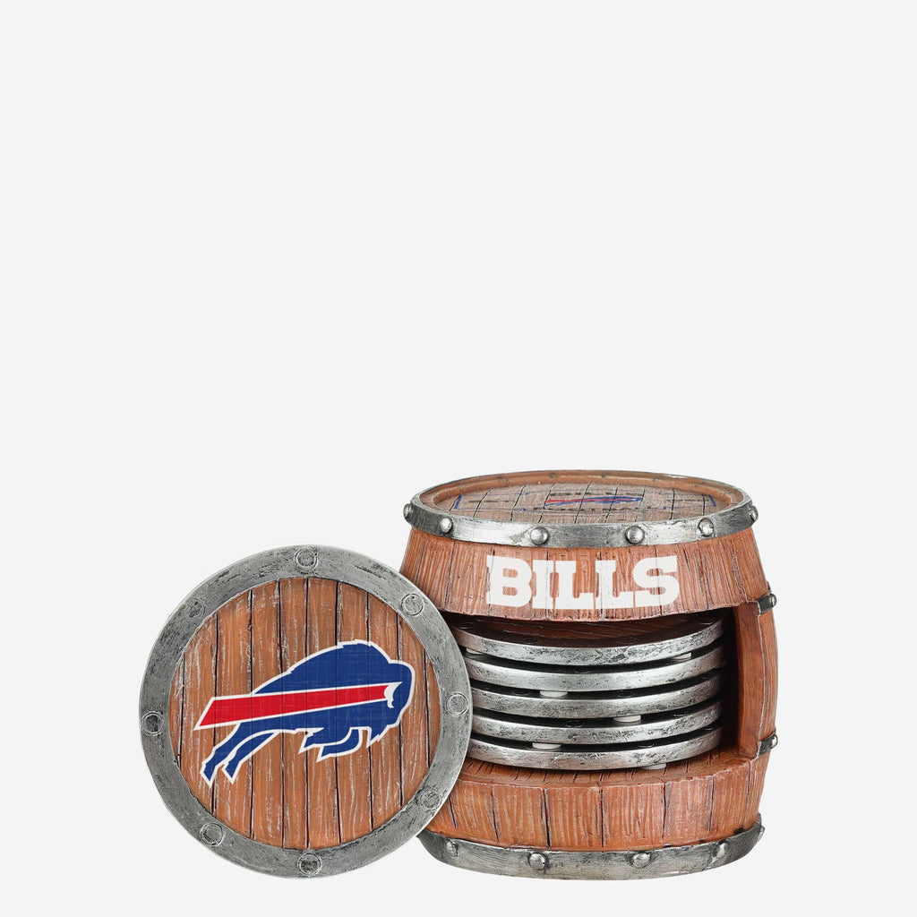 Buffalo Bills 5 Pack Barrel Coaster Set FOCO - FOCO.com