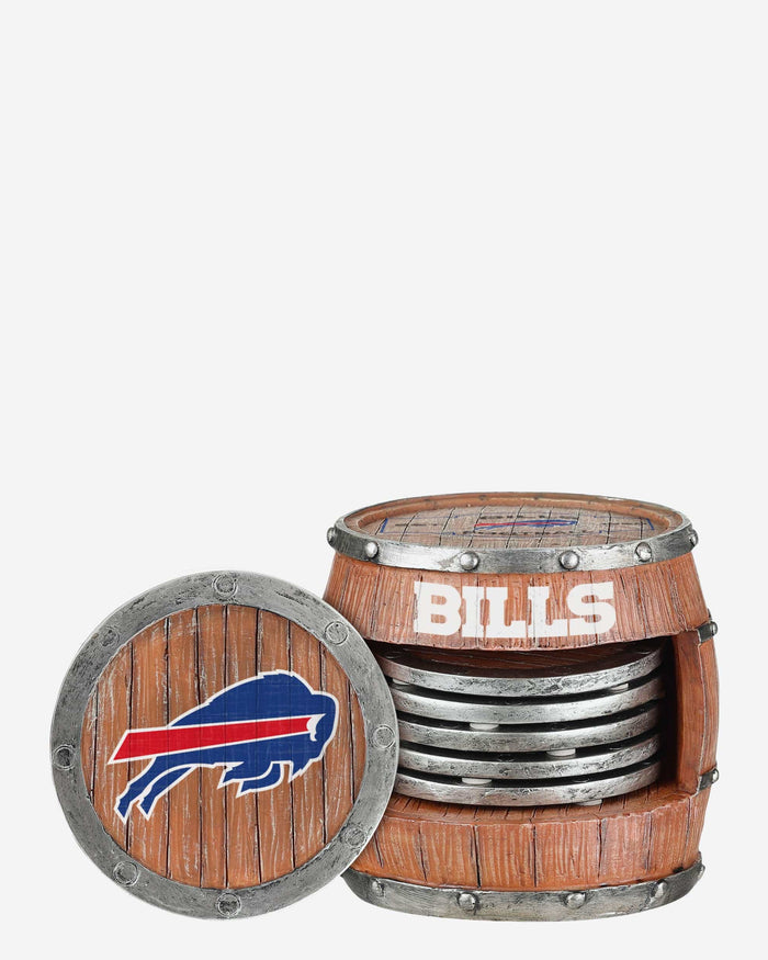 Buffalo Bills 5 Pack Barrel Coaster Set FOCO - FOCO.com