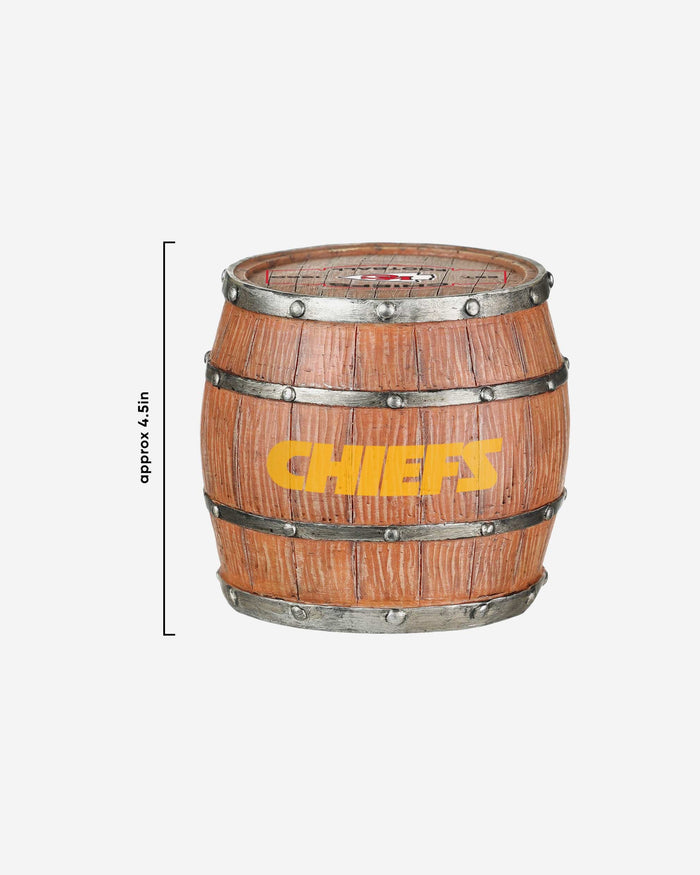 Kansas City Chiefs 5 Pack Barrel Coaster Set FOCO - FOCO.com