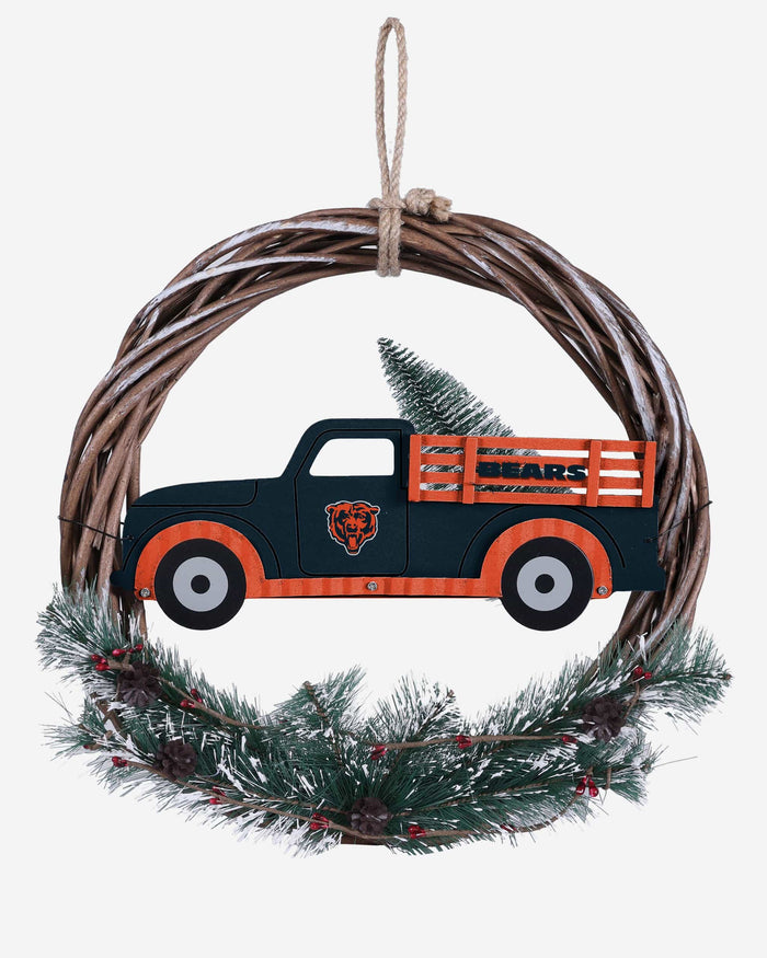 Chicago Bears Wreath With Truck FOCO - FOCO.com