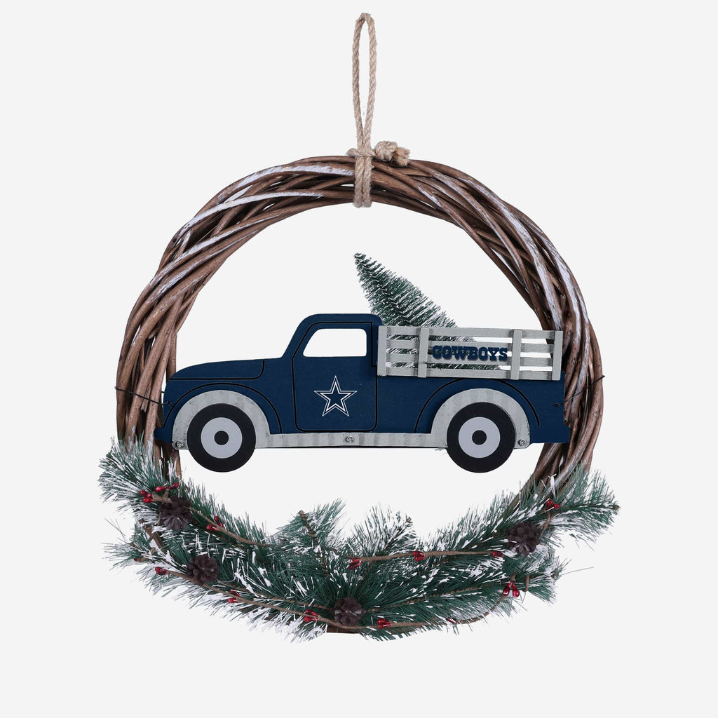 Dallas Cowboys Wreath With Truck FOCO - FOCO.com