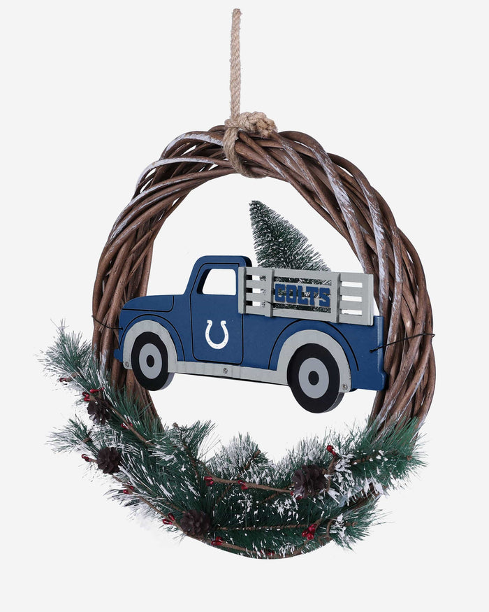 Indianapolis Colts Wreath With Truck FOCO - FOCO.com