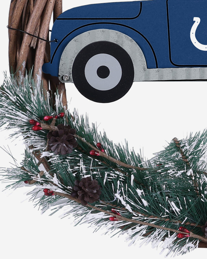 Indianapolis Colts Wreath With Truck FOCO - FOCO.com