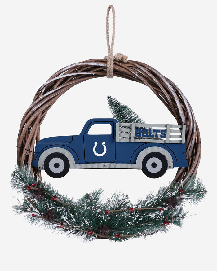 Indianapolis Colts Wreath With Truck FOCO - FOCO.com