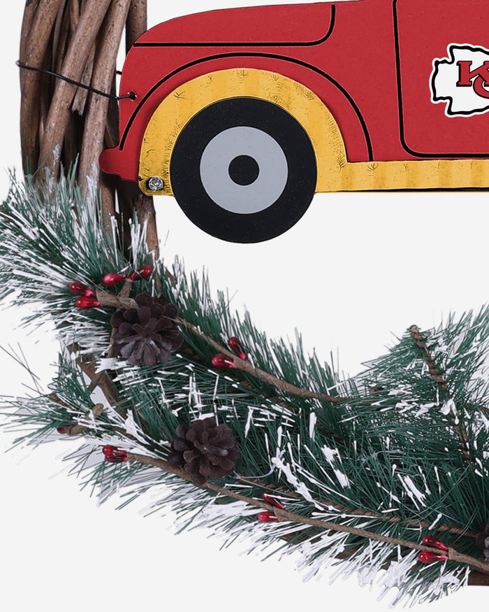 Kansas City Chiefs Wreath With Truck FOCO - FOCO.com