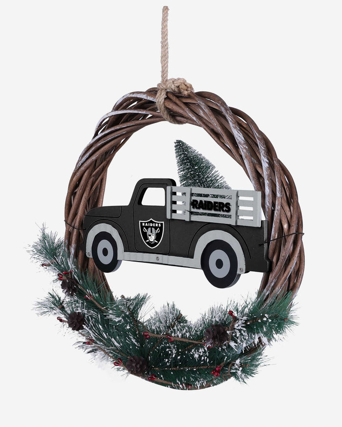 Las Vegas Raiders Wreath With Truck FOCO - FOCO.com