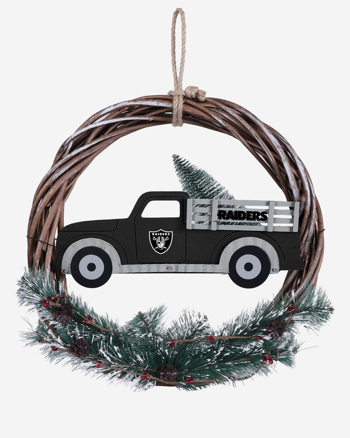 Las Vegas Raiders Wreath With Truck FOCO - FOCO.com