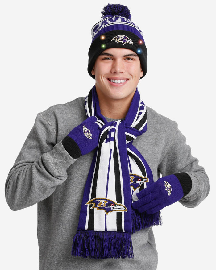 Baltimore Ravens Snow Stealer Cold Weather Set FOCO - FOCO.com